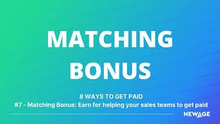 Tutorial 14 -  Matching Bonus