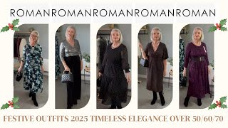 ROMAN -Festive Elegance 2025 | Timeless Outfit Inspiration for Women Over 50/60/70