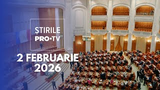 Știrile PRO TV - 2 Februarie 2026 | Legea femicidului a trecut de Senat