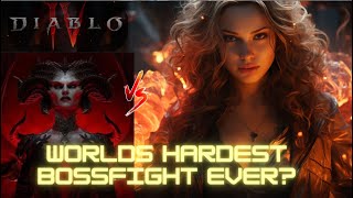 The hardest Bossfight in gaming history ? Conjuration Mage against Uber Lilith // Diablo IV