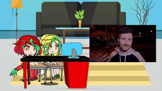 Pyra and Mythra reacts to the haunted willow mansion part 1￼