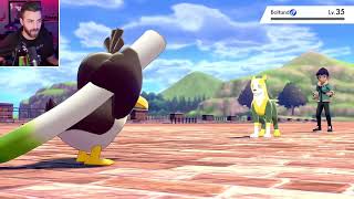 the struggles of trying to evolve your Farfetch'd in pokemon sword and shield with shadypenguinn