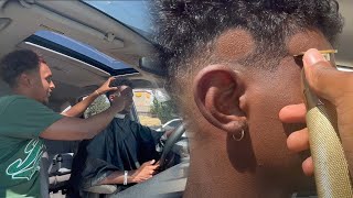 Giving a Haircut While Driving!?!?