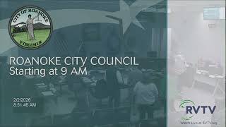 Roanoke City Council Briefing on February 2 2026 at 9:00am