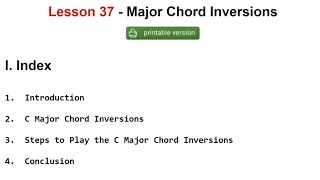 Piano Lesson 37 - Major Chord Inversions