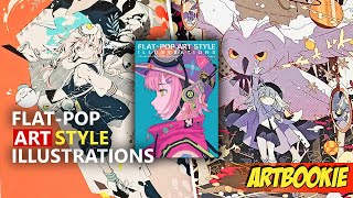 FLAT-POP ART STYLE ILLUSTRATIONS Artbook | Complete Flipthrough Review