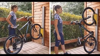 Bike parking lift will let you raise your bike without physical strength