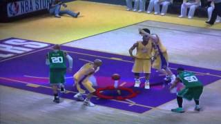 NBA 2k10 Gasol blocks Ray Allen