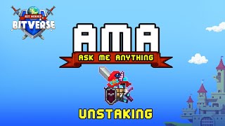 Unstaking AMA - New Bitverse's feature is going live on May 3rd