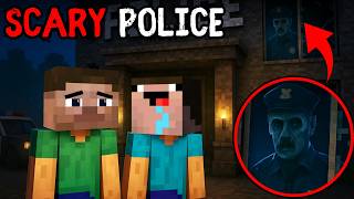 HAUNTED POLICE STATION 😨 Minecraft Horror Story
