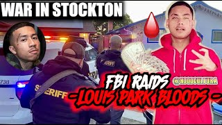 Feds Raid Louis Park Bloods MB/ & Fly Boy Crips Hood After Birthday Party In Stockton CA #ebkjaaybo