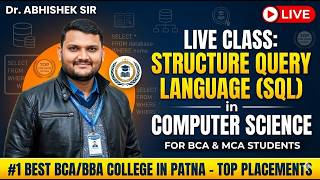 SQL Live Class for Beginners | Structured Query Language Explained by Dr. Abhishek Sir #sql