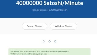 Bitcoin-Farm.com Free 10 Satoshi/Minute [SCAM]