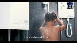 Lo Flow Shower with Electric Tank-less Water Heater, 5.5 Kw
