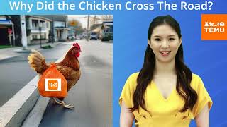 Epic Chicken's Journey: Road Crossing with a Temu Package - See Why!