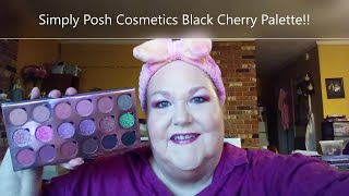 Palette Promenade, 2-07-26  Black Cherry Palette by Simply Posh Cosmetics!!