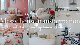 SATURDAY CLEANING MESSY HOUSE TRANSFORMATION || Messy house cleaning || clean with me