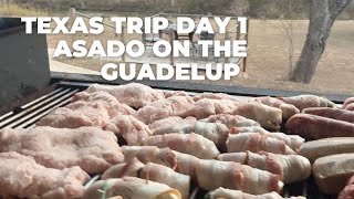 Darkside in Texas Roadtrip day 1 with an Asado on the Guadalupe river having a time!