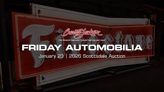 Barrett-Jackson Automobilia Livestream Replay - Friday, Jan 23 - BARRETT-JACKSON SCOTTSDALE AUCTION