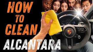 How to clean Alcantara/ Race-tex in any car...