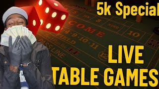 5k SPECIAL!! Live Craps And Blackjack - Darkside Dash Vs. The RIO Las Vegas CASINO! (Part 1)