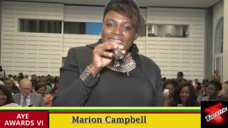 Marion Cambell Live at AYE Awards VI