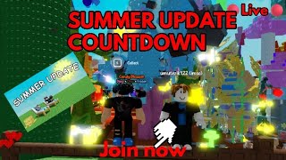 🔴[LIVE] SUMMER UPDATE COUNTDOWN [GROW A GARDEN]🔴
