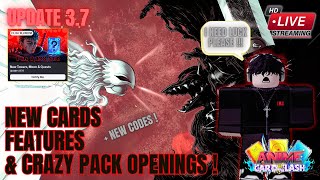 LIVE: Anime Card Clash UPDATE 3.7 – Checking Out EVERYTHING NEW + MASSIVE PACK OPENING!