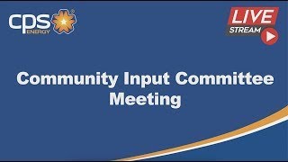 Community Input Committee (CIC) Meeting January 14, 2026
