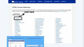 dtdc courier  how to find the list of branches