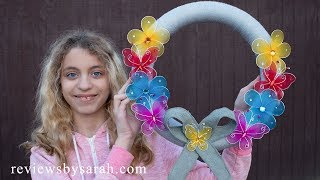 How to Make a Yarn Wrapped Wreath - Flowers and Butterflies (you can use String or Twine too)