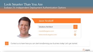 Essbase 21c Independent Deployment Authentication Options
