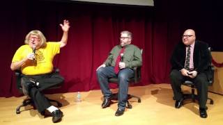 Frank DeCaro and Alonso Duralde interview Bruce Vilanch at "A Movie Little Christmas in Tinseltown"