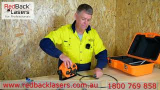 RedBack Lasers Dual Laser Automation System Customised for  a JCB Skidsteer and Clark grader blade.