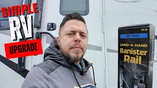Simple RV Step Upgrade! 🚐✨ Stromberg Carlson Scissor Step Handrail Install | Safer Family Camping