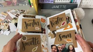 Journal with Me: Fall Journaling Layout in My Travelers Notebook