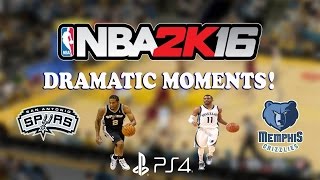 NBA 2K16 THE LATEST MINUTES (PS4) | Spurs @ Grizzlies