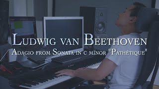 Beethoven - Sonata No. 8 in c minor Op. 13 "Pathétique" 2nd Mvt - (Shaun Choo, feat. Modern U VST)