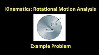 Rotational Analysis 8: Rotation of a Simple Disc