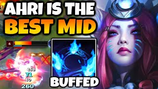 RIOT BUFFED AHRI and now she is OP literally BEST MID in the game