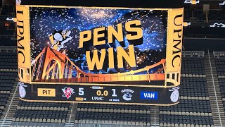 When I went to the Penguins game versus the Canucks 