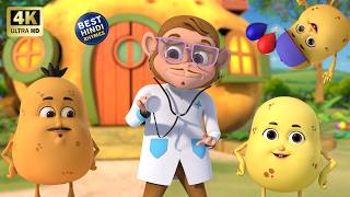 पांच छोटे आलू और रोमांचक नॉनस्टॉप राइम्स | 19 Minutes Non-Stop Hindi Rhymes | Toto Planet