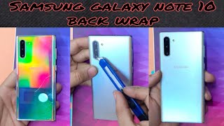 Samsung galaxy note 10 back cover wrap with transparent matt vinyl