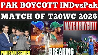 Big New Pakistan Officially Boycott😭From IND🇮🇳 vs PAK🇵🇰 Match of T20 World cup| Pak Public Reaction