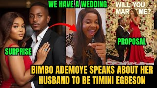 Bimbo Ademoye Finally Speak About Her Husband to be Timini Egbeson, Big Surprise 🫢 and Wedding Plans
