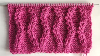 Easy and Beautiful Wavy Loop Knitting Pattern, लहरदार बुनाई डिजाइन सभी प्रोजेक्ट्स के लिए