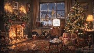 The Coziest Nostalgic Christmas Evening ✨ Vintage Music