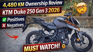 4,480 KM Ownership Review – KTM Duke 250 Gen 3 2026 ✅ Positives & Negatives ❌ Must Watch! | KTM Vapi