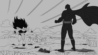 Manga Drawing of Raditsu VS Bat Man