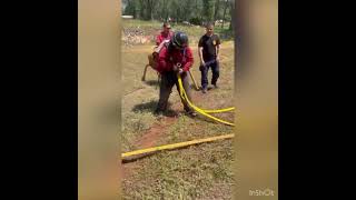 Future fire fire academy training with red hawks